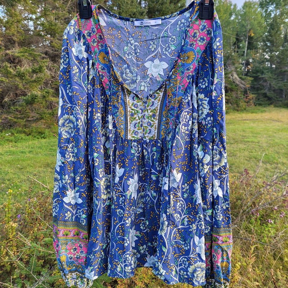 "Bohemian Floral" Cupshe Multicolor Blouse